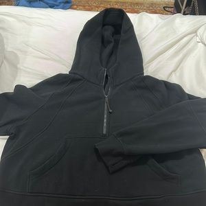 Black scuba hoodie